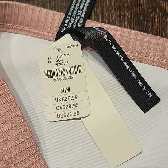 Pink Ribbed High Waist High Cut Leg Bikini Bottoms - Picture 10 of 16